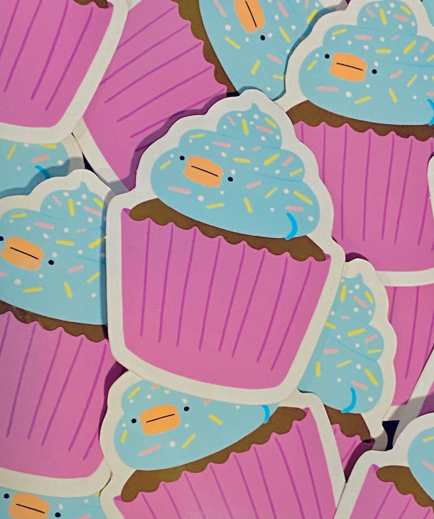 CURSED CUPCAKE VINYL STICKER