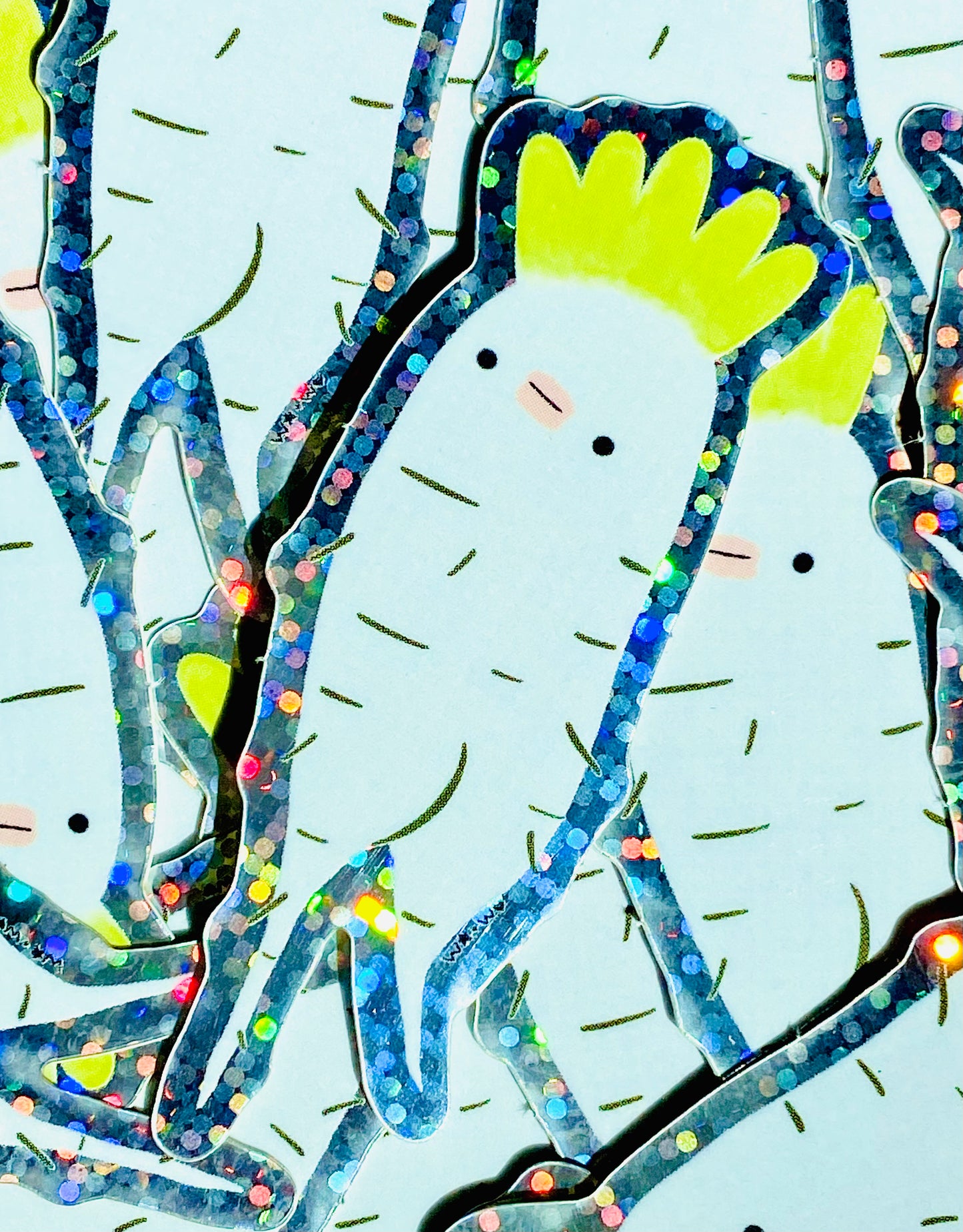 CURSED DAIKON GLITTER STICKIE