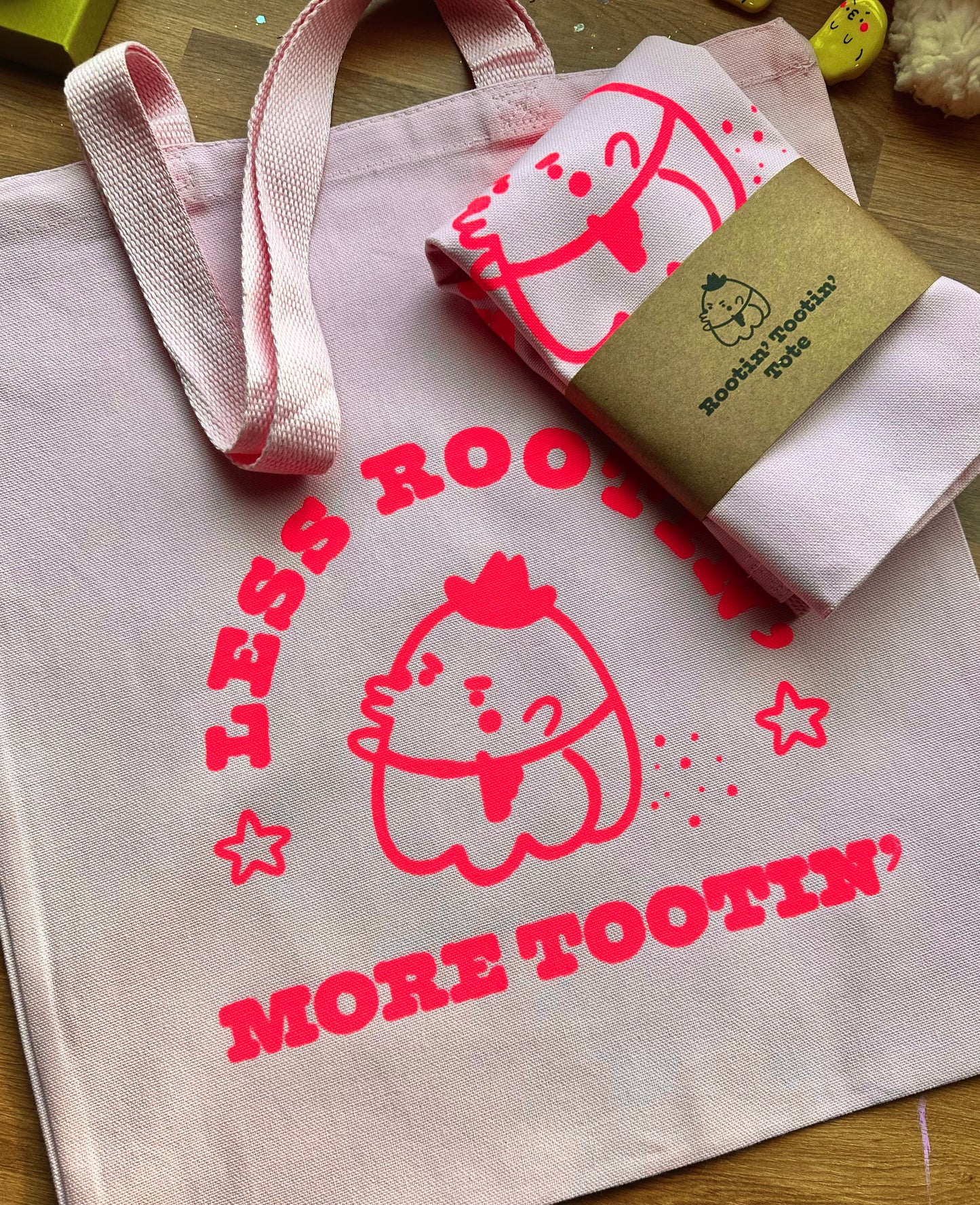 ROOTIN' TOOTIN' TOTE BAG