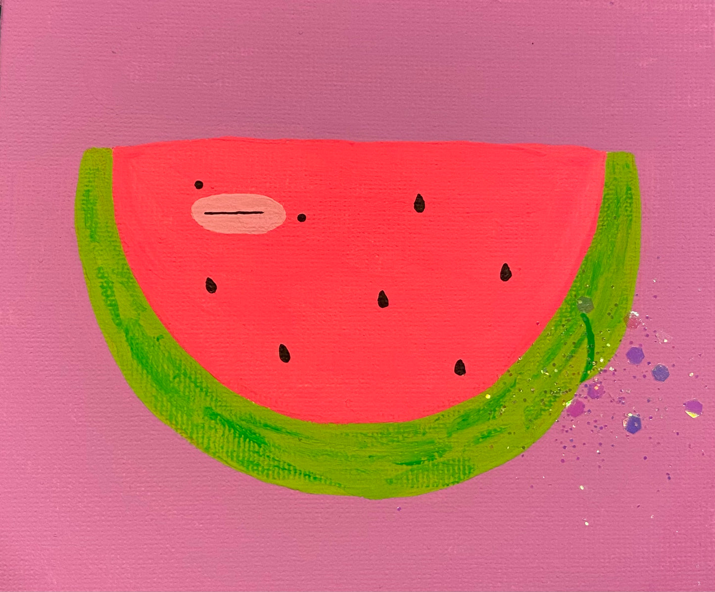 CURSED WATERMELON ORIGINAL PAINTING