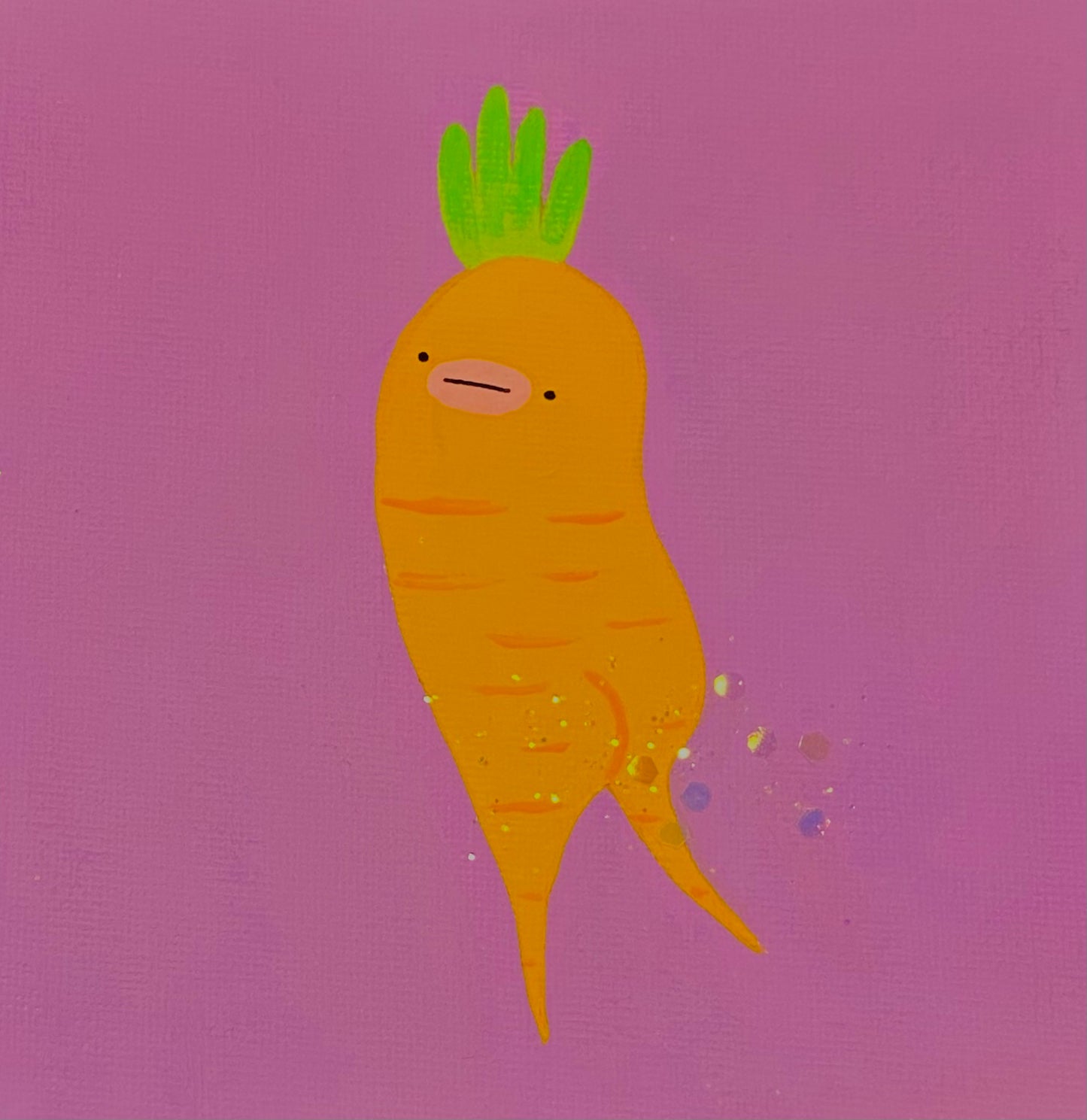 CURSED CARROT ORIGINAL PAINTING