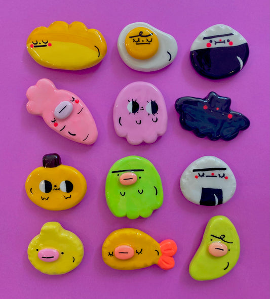 CURSED WHIMSY CLAY PINS