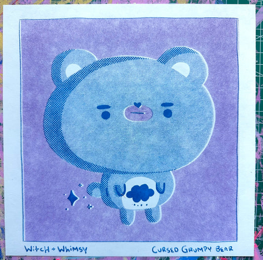 RISO GRUMPY BEAR PRINT